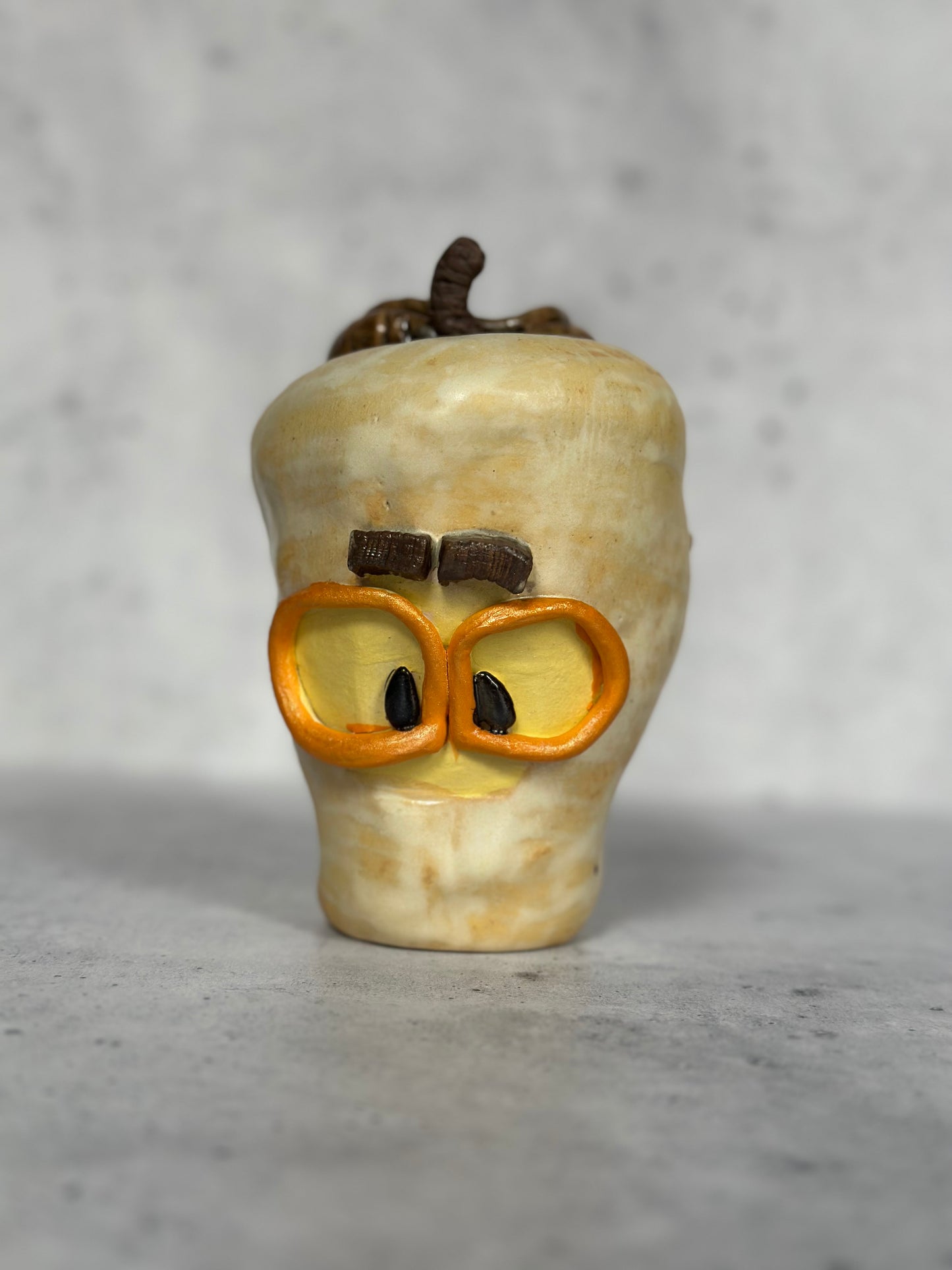 Golden apple tiki mug front_view