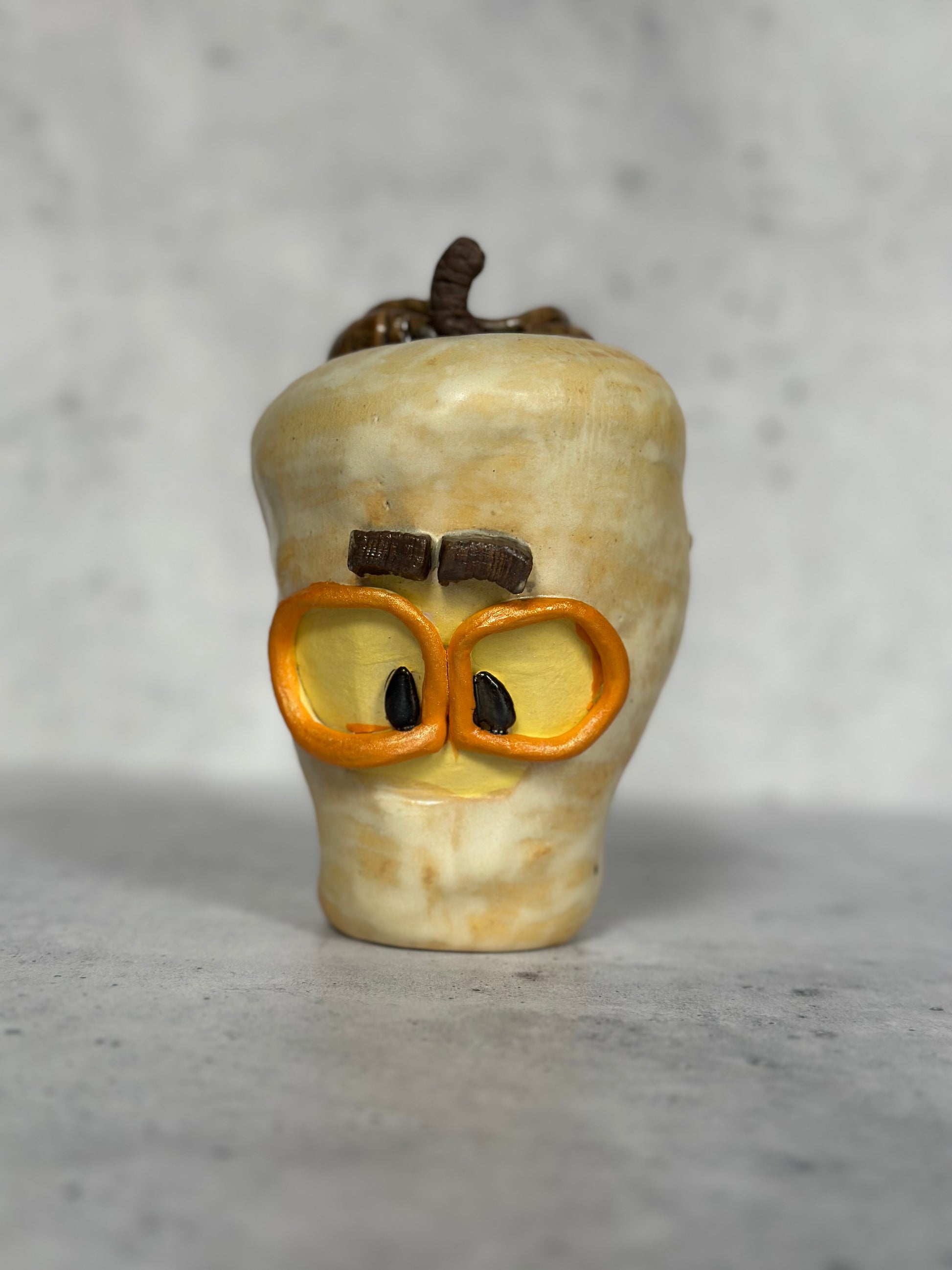 Golden apple tiki mug front_view