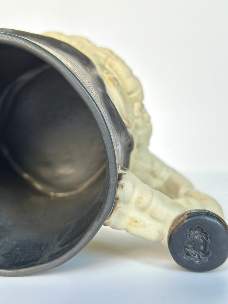 Top view of ceramic mug 